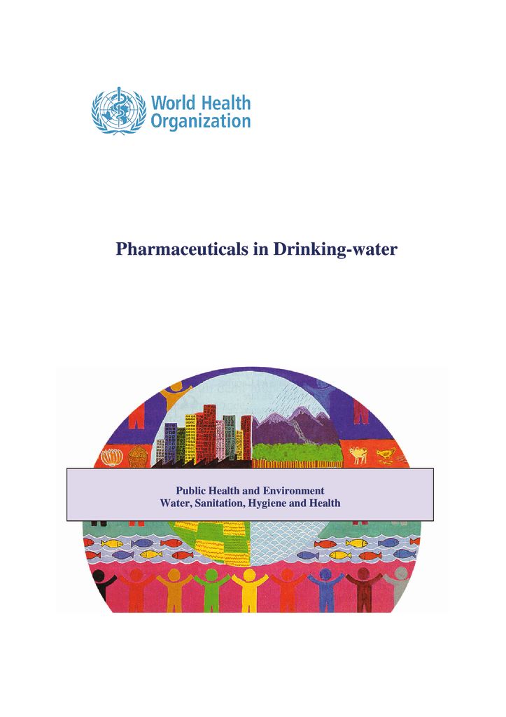 2011. Pharmaceuticals in Drinking-water. OMS