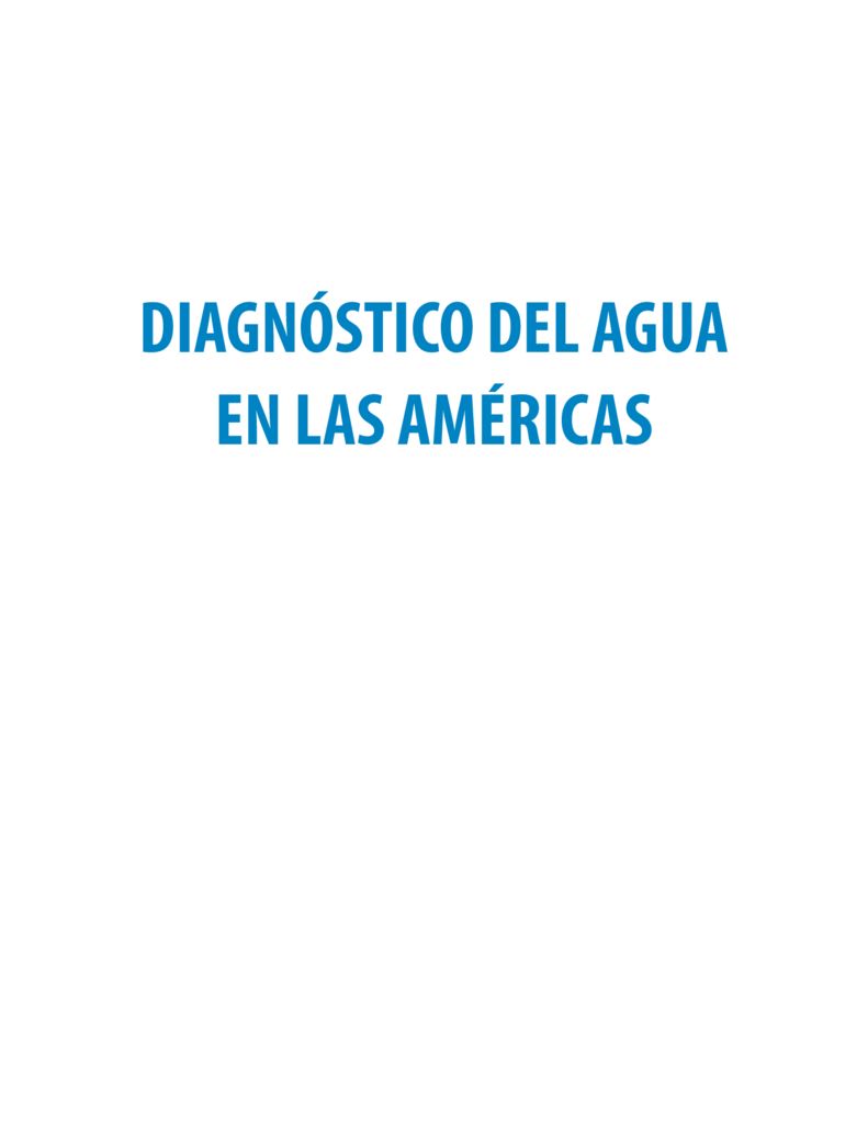 2012. Diagnostico del agua en las Américas. FCCyT