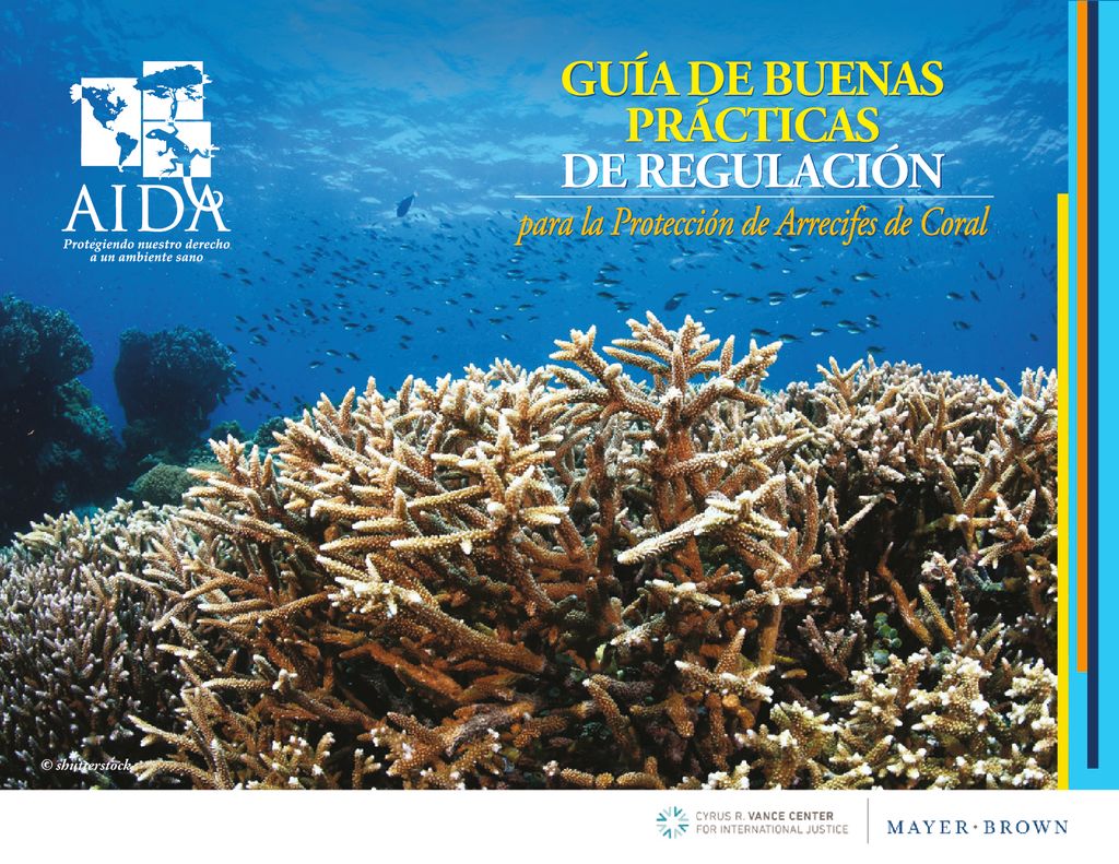 2014. Guía de buenas prácticas de regulación para la protección de Arrecifes de Coral. AIDA