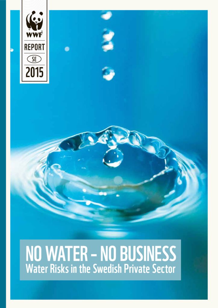 2015. No water – No business. WWF