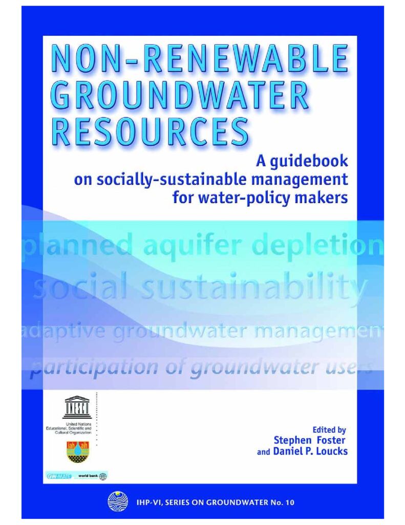 2006. Non-renewable groundwater resources